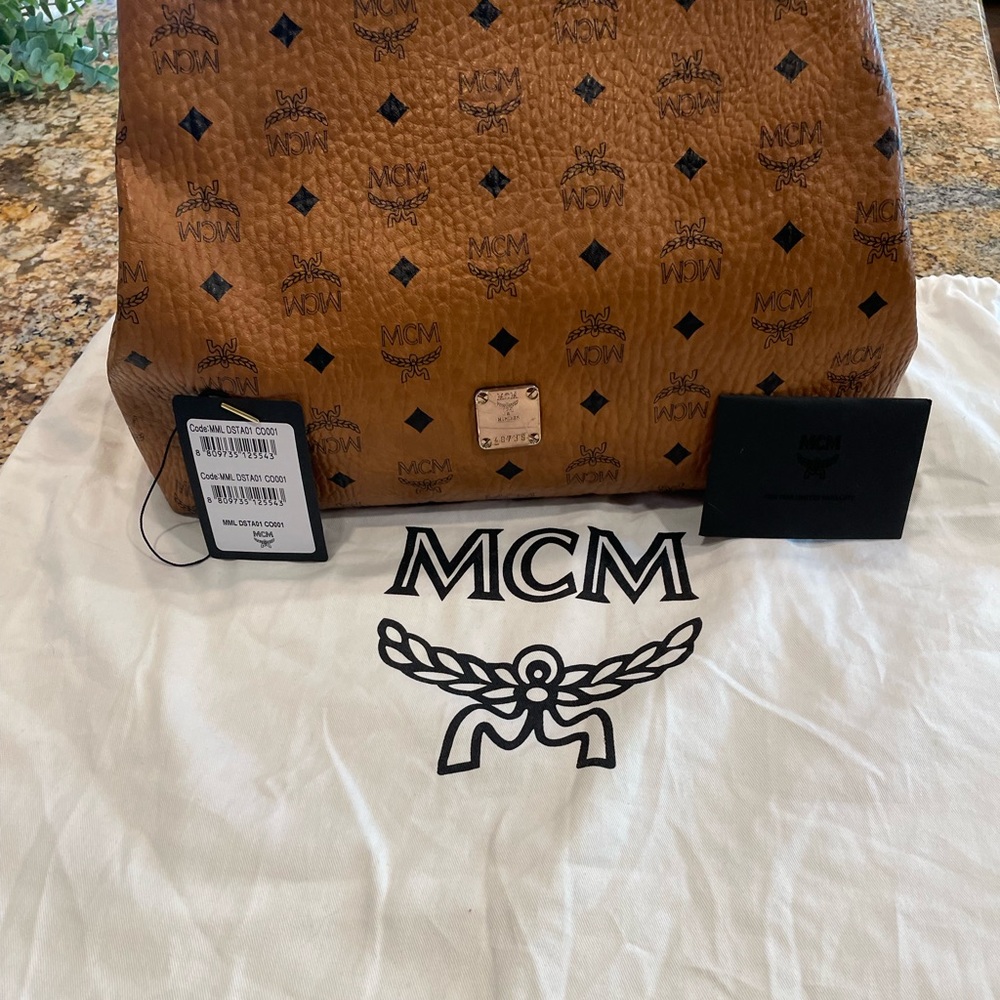 MCM cognac purse